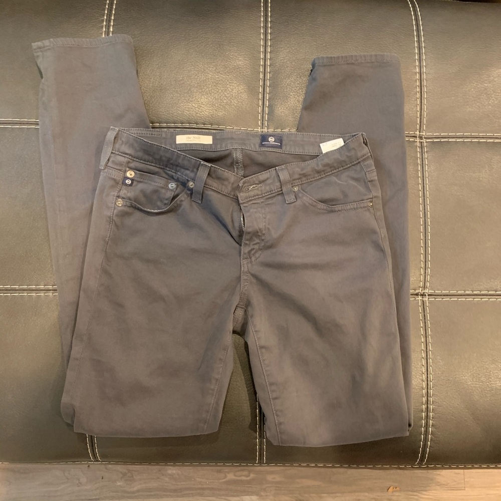 AG grey “the stilt” cigarette jean (size 27!)